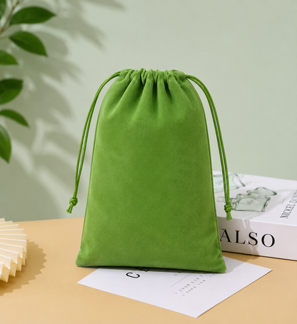 Flannel Drawstring Jewelry Storage Bag